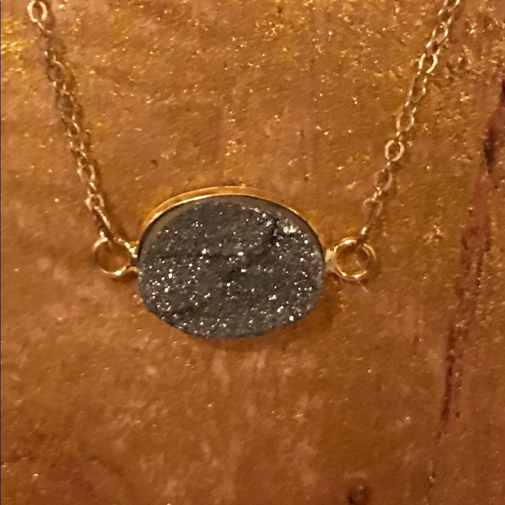 ⭐️Dainty Gold Necklace with Stone